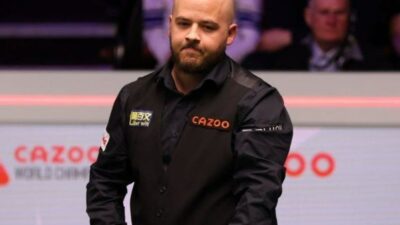 De vriendin van snookerspeler Luca Brecel